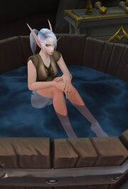 Aelnara bathing