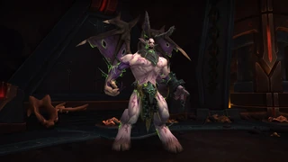 Varimathras in Antorus, after being tortured by the Coven of Shivarra.