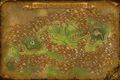 Map of Hyjal Summit in the Battle for Mount Hyjal instance.