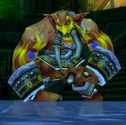 A dire troll using the old vanilla animation set.