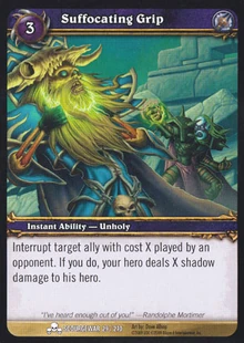 Suffocating Grip TCG Card