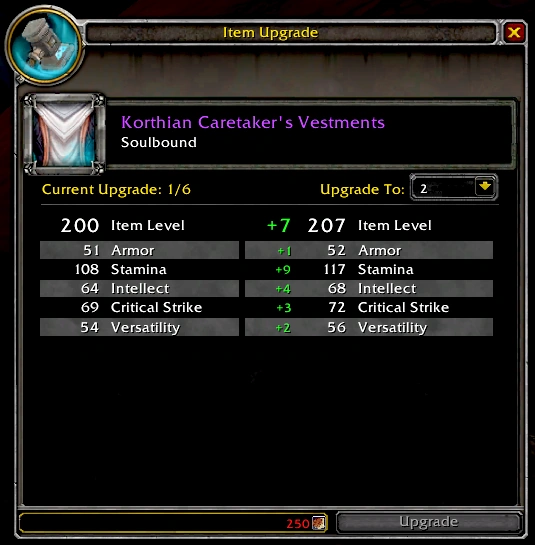 Item Upgrade System