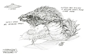 A giant worm living in Northrend, the dreaded jormungar.