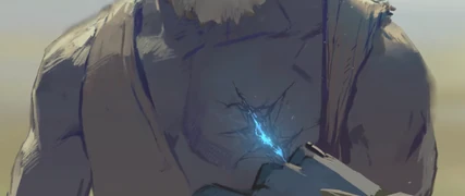 The wound left by Frostmourne.