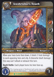 Iceshrieker's Touch TCG Card