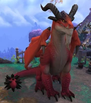 A red dragon from the '' expansion.