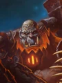 Czarnoręki widoczny na plakacie Warlords of Draenor.