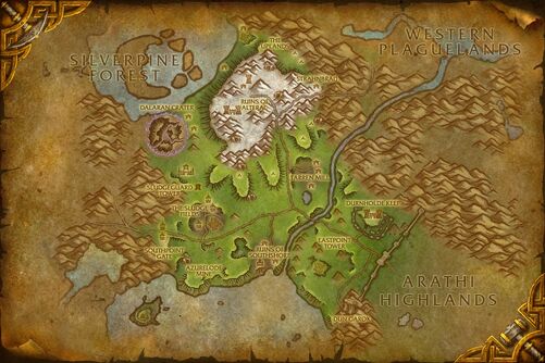 Hillsbrad Foothills map