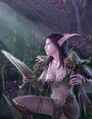 A night elf druid seen in the World of Warcraft cinematic.