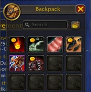 Junk items marked in the backpack with the coin icon.