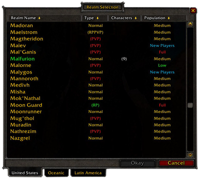 How to Choose the Perfect Server/Realm for World of Warcraft Using Realm Pop