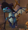 A blue dragon whelp in Dragonflight.