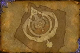 Map of the upper deck for the Lightforged draenei allied race starting area.