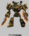 The unused original model for Gazlowe's Robo-Goblin transformation.