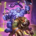 Gluthrider Patchwerk hero skin in Hearthstone Battlegrounds.