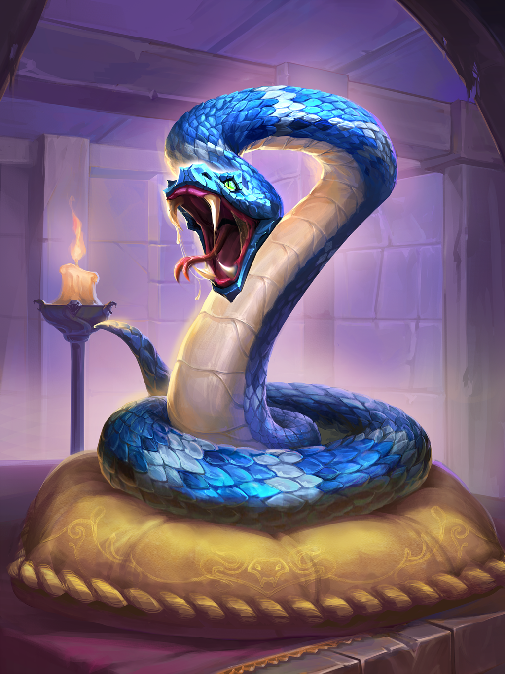 Serpent snake cobra viper fantasy fanged