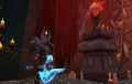 Blood elf death knight wielding Shadowmourne