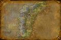 Map of Darkshore in Cataclysm.