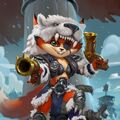Snowblast Eudora alternate hero skin.