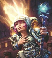 Tilly Fiddlelight, a gnome priest.