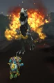 Being chased by Zulajin.