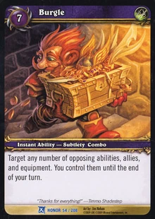 Burgle TCG Card