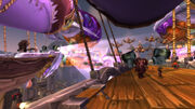 Aboard the Spear of Durotar; Garrosh's ship is to the left.