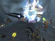 An epic battle against the newborn Thunderaan.