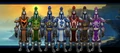 Fan rendition of footmen from the Seven Kingdoms.