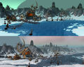 Above, Kaskala as seen during BlizzCon. Since then, the whole zone has been fleshed out and enhanced.