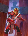 Hearthstone art of Lilian Voss as a member of the Scarlet Crusade.