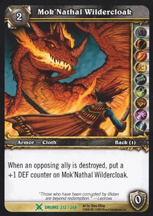 Mok'Nathal Wildercloak TCG Card