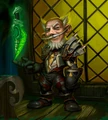 Hazlow Mudshuggle, a gnome rogue.