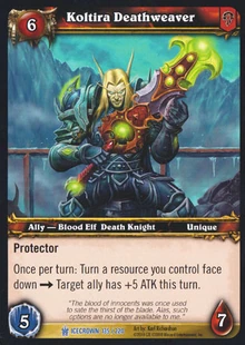 Koltira Deathweaver TCG Card