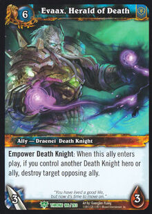 Evaax, Herald of Death TCG Card