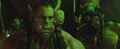Grommash witnessing Blackhand's punishment from Gul'dan.