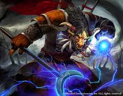 Golas Swiftwind, a tauren shaman.