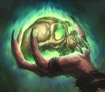 Skull of Gul'dan in Hearthstone.
