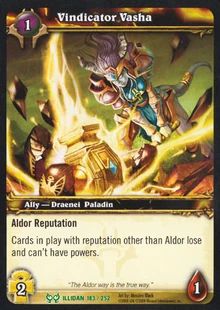 Vindicator Vasha TCG Card