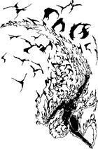 Fire elemental in female form.