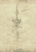 The first Frostmourne concept art.
