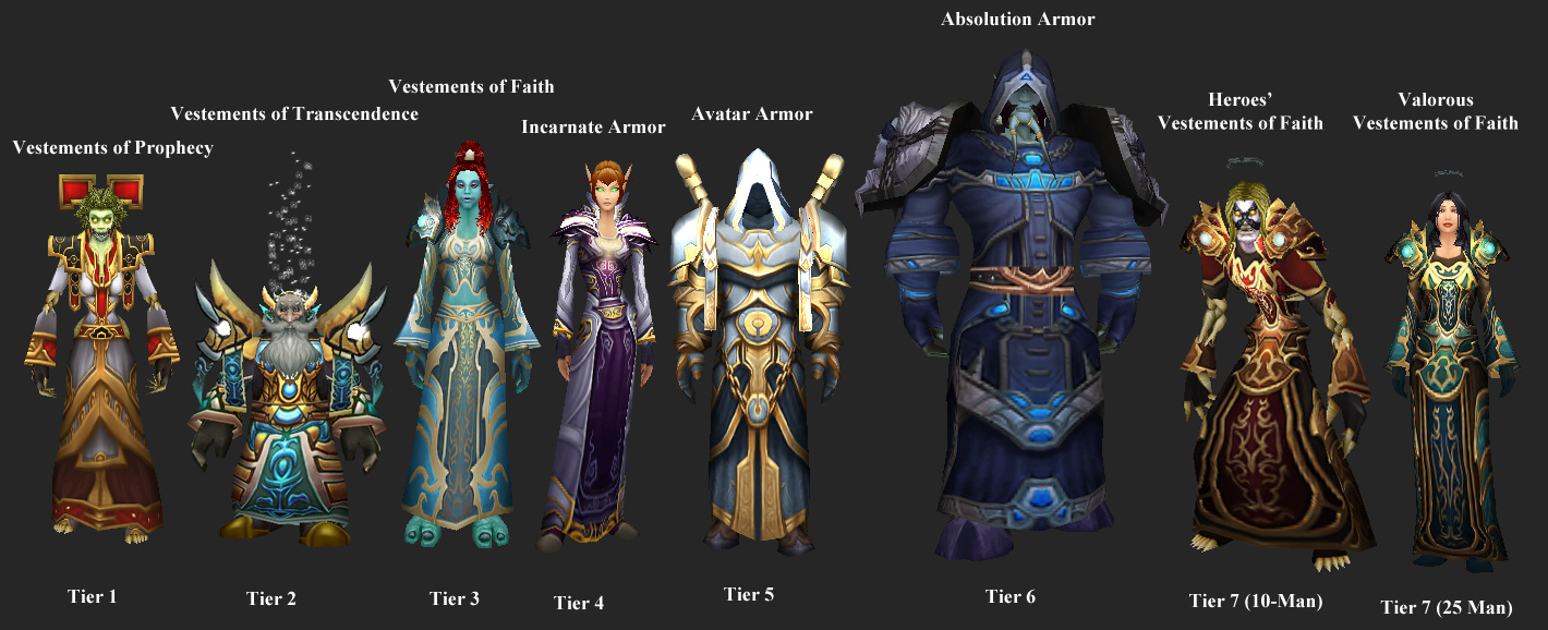 priest tier sets