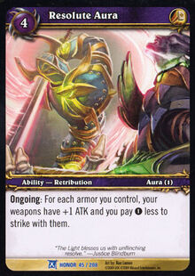 Resolute Aura TCG Card