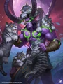 Sabertender Illidan alternate hero.