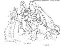 Warcraft III concept art.