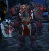 Saurfang inside Icecrown Citadel.