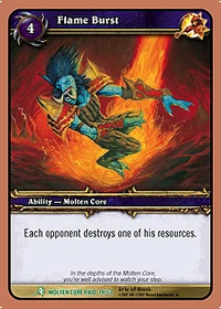 Flame Burst TCG card
