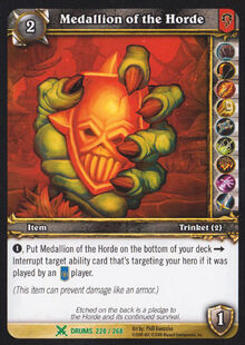 Medallion of the Horde TCG Card