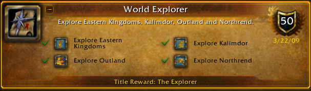 Exploration achievements Wowpedia Your wiki guide to the World