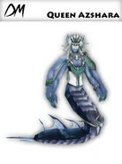 Fan made model of Queen Azshara in her Naga form, by Daerone.